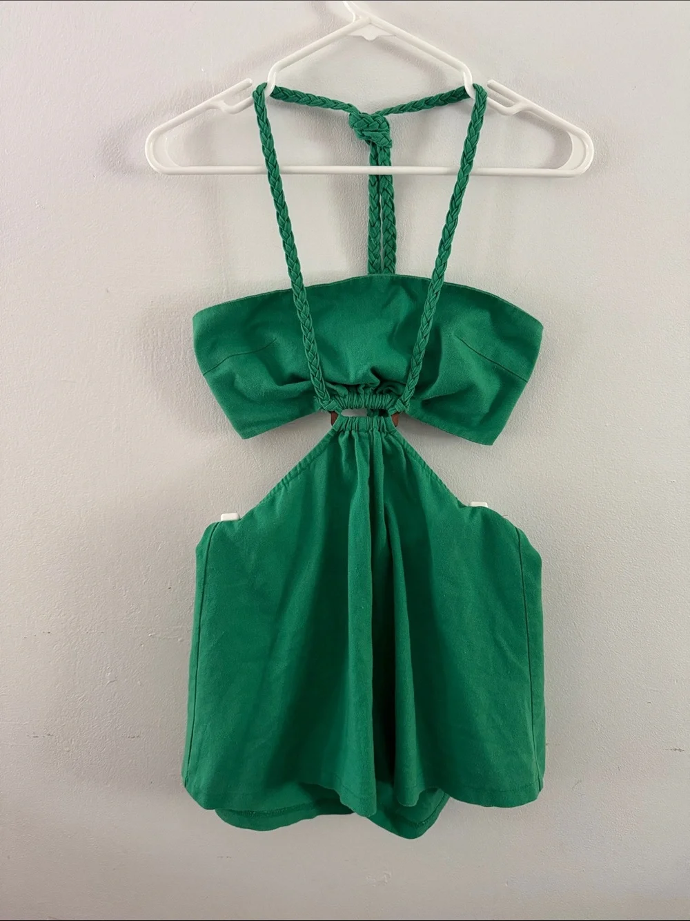 Hello Molly Green Skip To Nowhere Romper Sz S